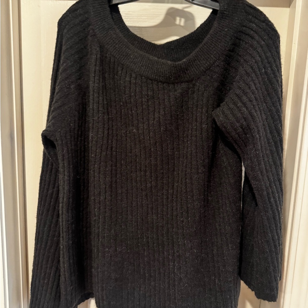 Sanctuary Black Ribbed Sweater